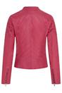 Pink Infinity Leather Pink Slim-Fit Leather Biker Jacket-Tulsa, Image 4 of 6
