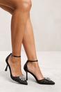 Black 'Abia' Wide Fit High Heel With Pointed Toe, Image 4 of 4