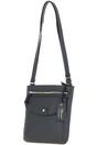 Black Ashwood Leather Black 'Five CB' Real Leather Cross Body Bag, Image 4 of 5