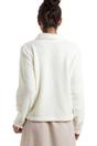 Ivory Camille Lingerie Ivory Soft Fleece Bed Jacket With Floral Motif, Image 2 of 5