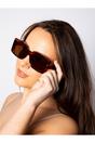 Brown Oversized Square Frame in Tortoiseshell, Image 6 of 6