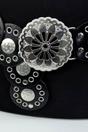 Black Large Eyelet Disc Belt, Image 2 of 2
