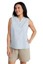 White Petra Printed Sleeveless Shirt, Image 1 of 3