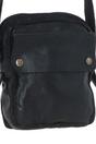 Black Real Leather Cross Body Bag, Image 3 of 6