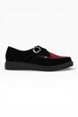 Multi TUK Footwear Multi Pointed Creeper Suede Monk Buckle Shoes, Image 1 of 6