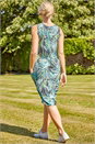 Green Leaf Print Slouch Dress, Image 2 of 5