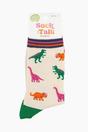 Cream Bamboo Socks - Cream/Multi, Dinosaurs, Image 4 of 4