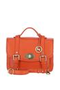 Orange Ashwood Leather Orange Stylish Real Leather Large Satchel Bag, Image 1 of 4