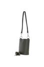 Khaki Ashwood Leather Khaki Elegant Crossbody Bucket Bag, Image 4 of 6
