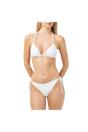 White Twist Triangle Shell Bikini Top, Image 3 of 3