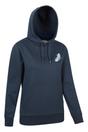 Navy Floating Feather Hoodie, Image 3 of 4