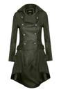 Green Womens Gothic Victorian Coat-Accra, Image 1 of 4