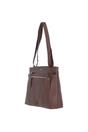 Brown 'Newport' Real Leather Multi-Pocket Shoulder Bag, Image 3 of 5