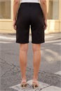 Black Cargo Pocket Stretch Shorts, Image 3 of 4