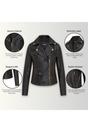 Tortoishell Infinity Leather Tortoishell Classic Brando Biker Leather Jacket, Image 3 of 8