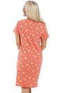 Coral Star Print Cotton Lace Nightshirt, Image 3 of 4