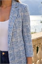 Blue Petite Revere Collar Blazer, Image 4 of 4