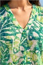 Green Leaf Burnout Print Vest Top , Image 4 of 4