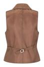 Brown Brownt Tweed Waistcoat in Herringbone Check, Image 3 of 3