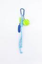 Blue Tennis Ball Clip On Bag Charm, Image 2 of 3