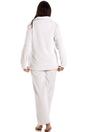 Light Grey Camille Lingerie Light Grey Supersoft Two Piece Striped Pyjama Set, Image 3 of 4