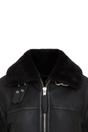 Black Infinity Leather Black Bomber B3 Sheepskin Jacket -Akiak, Image 5 of 6