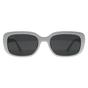 White Ray-Ban White Rectangle Polished White Dark Grey RB4421D Bio Based, Image 1 of 3