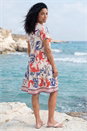 Ivory  Starfish Print Button Down Dress, Image 3 of 4