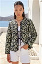Black Dusk Reversible Printed Quilted Jacket, Image 2 of 5
