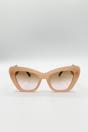 Multi Cat Eye Sunglasses in Pink Green, Image 2 of 4