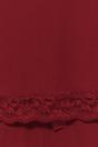 Burgundy WOVCOR Burgundy 2-Piece Lace Trim and Pyjama Set, Image 3 of 5