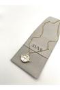 Gold Ivory Stone Clock Pendant Necklace, Image 5 of 5
