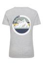 Grey Lake District Tree Ring Organic TShirt, Image 2 of 4