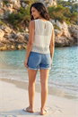 Ivory  Dusk Embroidered Crochet Top, Image 3 of 4