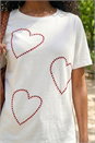 Ivory  Embellished Heart T-Shirt, Image 4 of 4
