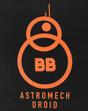 Black Star Wars Force Awakens Astromech T-Shirt, Image 2 of 4