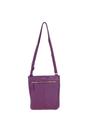 Raspberry 'Five CB' Real Leather Cross Body Bag, Image 4 of 5