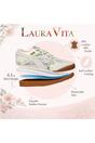 Beige Womens Trainers Sneaker Shoes-TIVANAO-03, Image 3 of 7