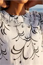 Ivory  Floral Mono Print Top, Image 4 of 4