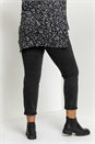 Black Curve High Waisted Mom Jeans, Image 2 of 3
