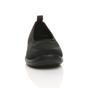 Black AJVANI Black Flat Comfort Slip On Trainers, Image 6 of 6