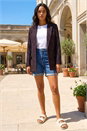 Pink Boucle Jersey Blazer, Image 2 of 4