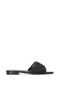 Black XY LONDON Black 'Ziva' Embroidered Sequin Slip On Slider Sandals, Image 1 of 6