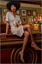 Silver Sequin Twist Front Stretch Dress, Image 1 of 7
