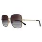 Black Square Black Gold Black Grey Gradient DG2242 Sunglasses, Image 2 of 5