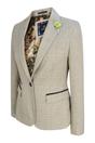 Cream Infinity Leather Cream Women's Tweed Cream Jacket Peaky Blinders, Image 3 of 6