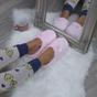 Light Pink Fleece Mules Slippers, Image 4 of 5