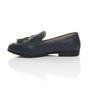 Navy Blue Flat Smart Casual Loafers, Image 3 of 6