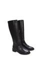 Black 'Lucia' Low Block Heel Knee High Riding Boots, Image 6 of 6