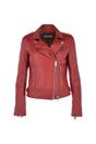 Red Ashwood Leather Red 'Ciara' Real Leather Biker Jacket, Image 1 of 4